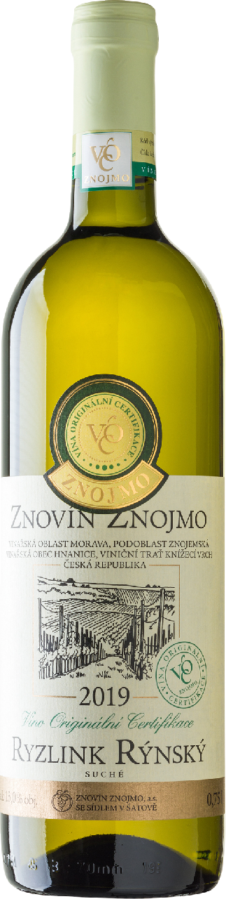 ZNOVÍN ZNOJMO Ryzlink rýnský víno VOC 750 ml