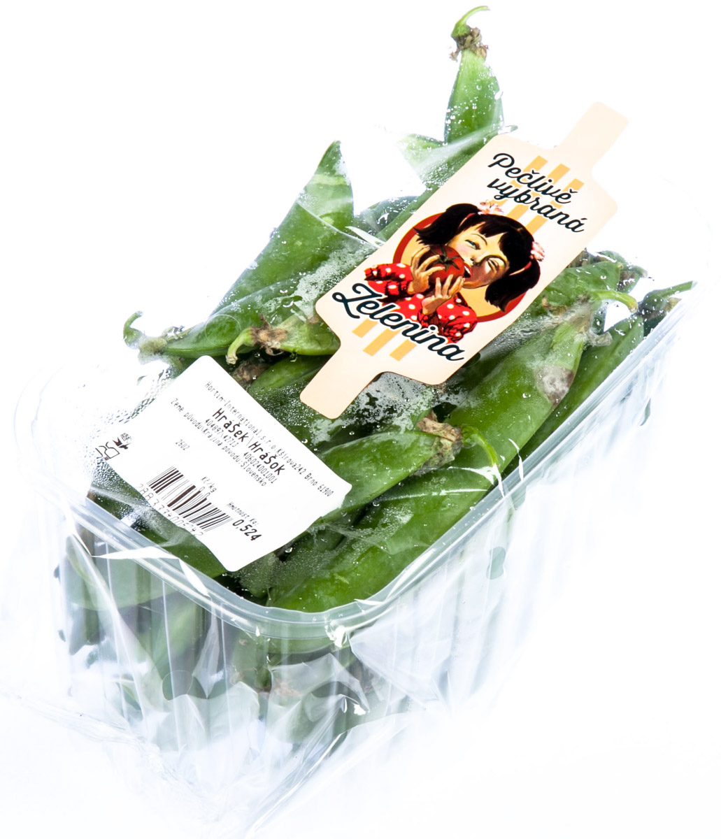 Hrášek CZ čerstvý váž. cca 500 g vanička