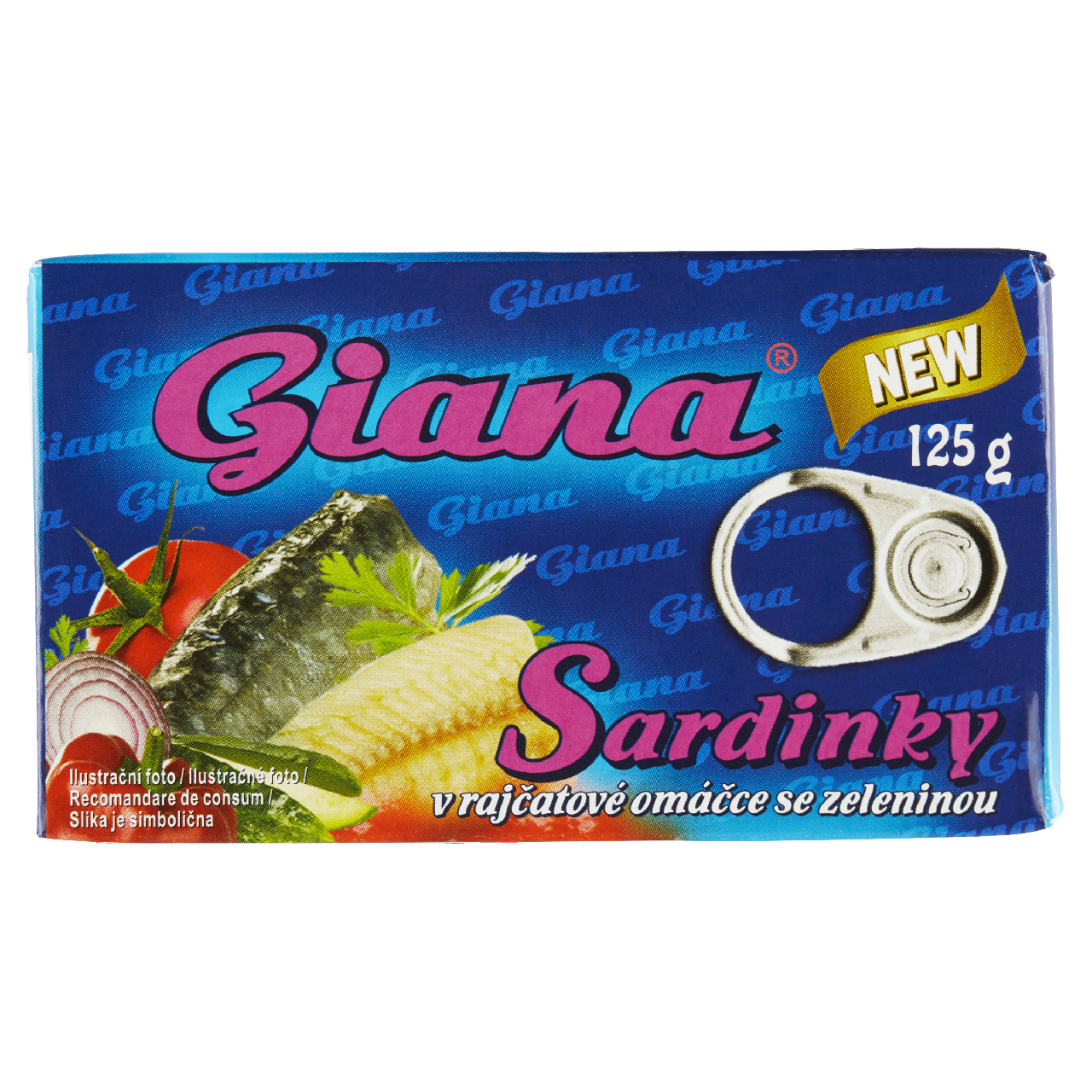 GIANA SARDINKY 125g TOM/ZEL