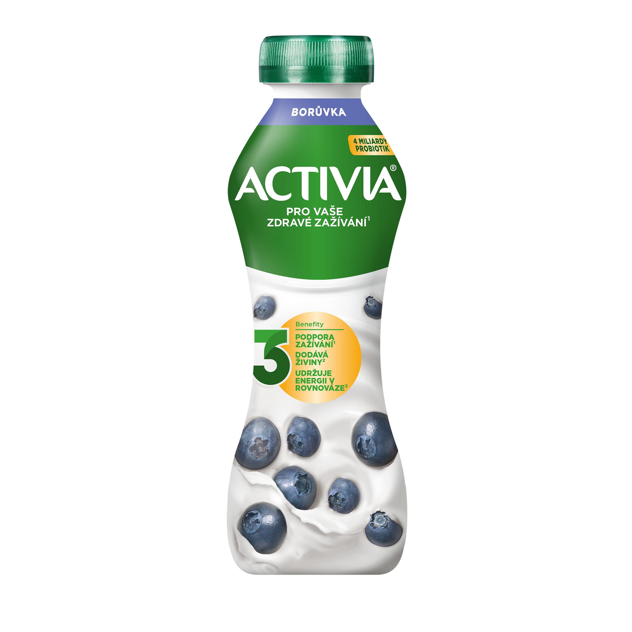 ACTIVIA Nápoj probiotický borůvka chlaz. 8 x 280 g