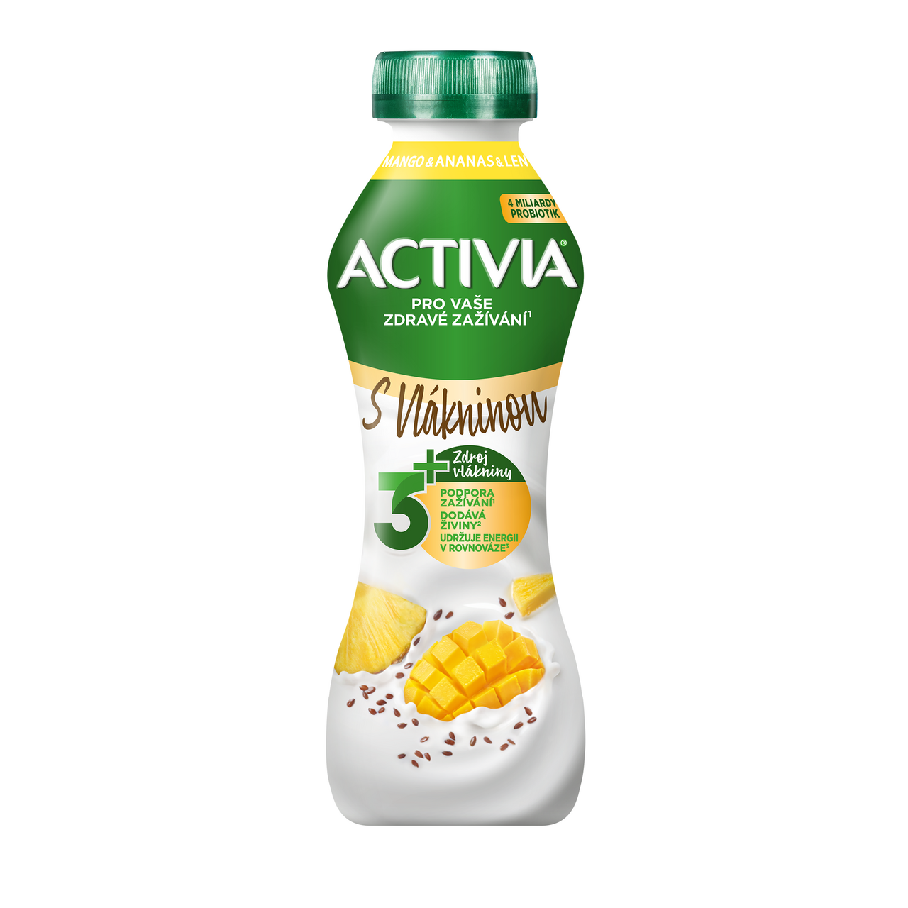 Danone Activia mango s lněnými semínky 270 g