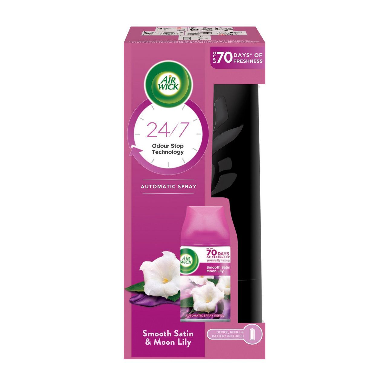 AIRWICK Freshmatic Difuzér a náplň Smooth Satin & Moon Lily 250 ml
