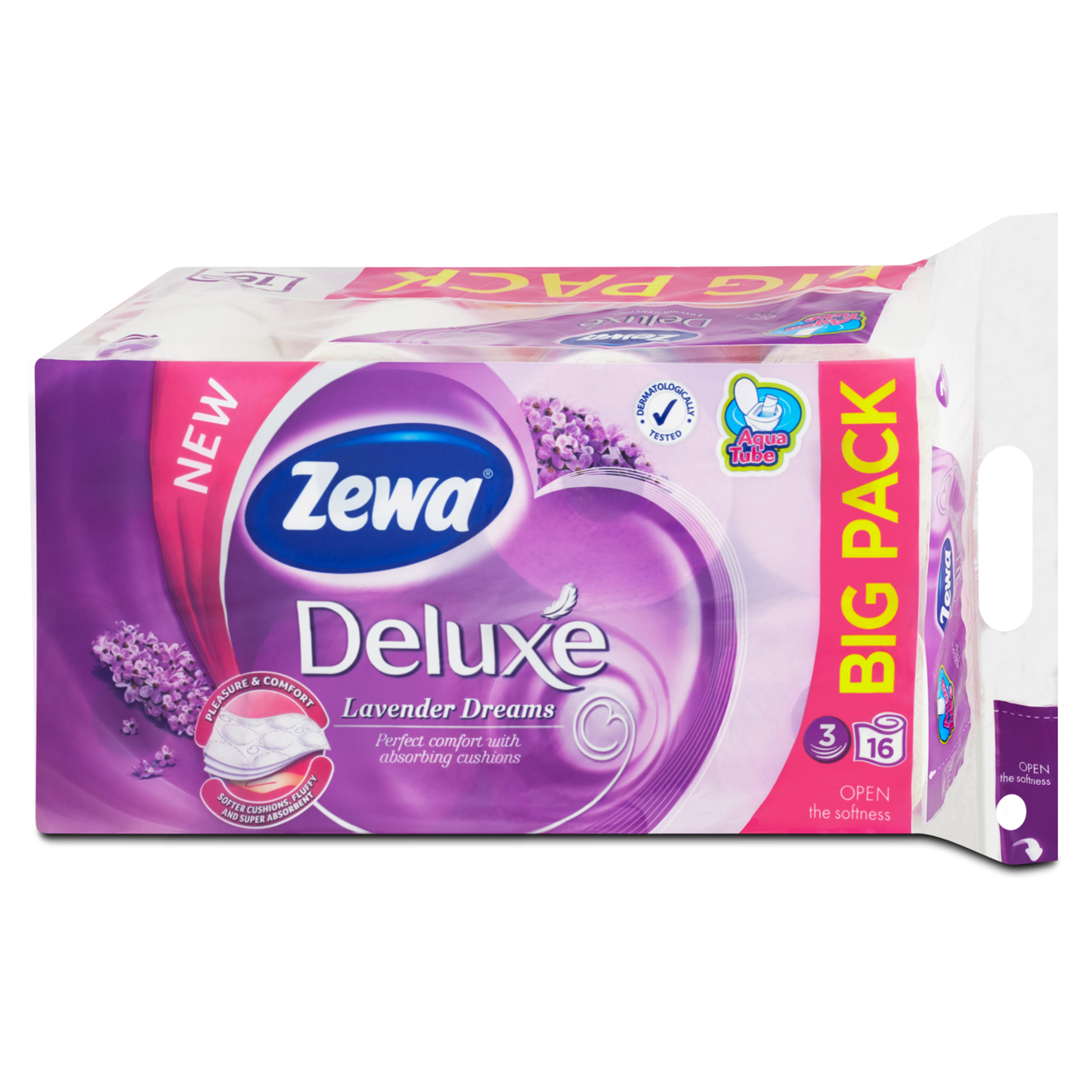 Zewa Deluxe Lavender Dreams Toaletní papír 3vrstvý 19,3 m 16 ks