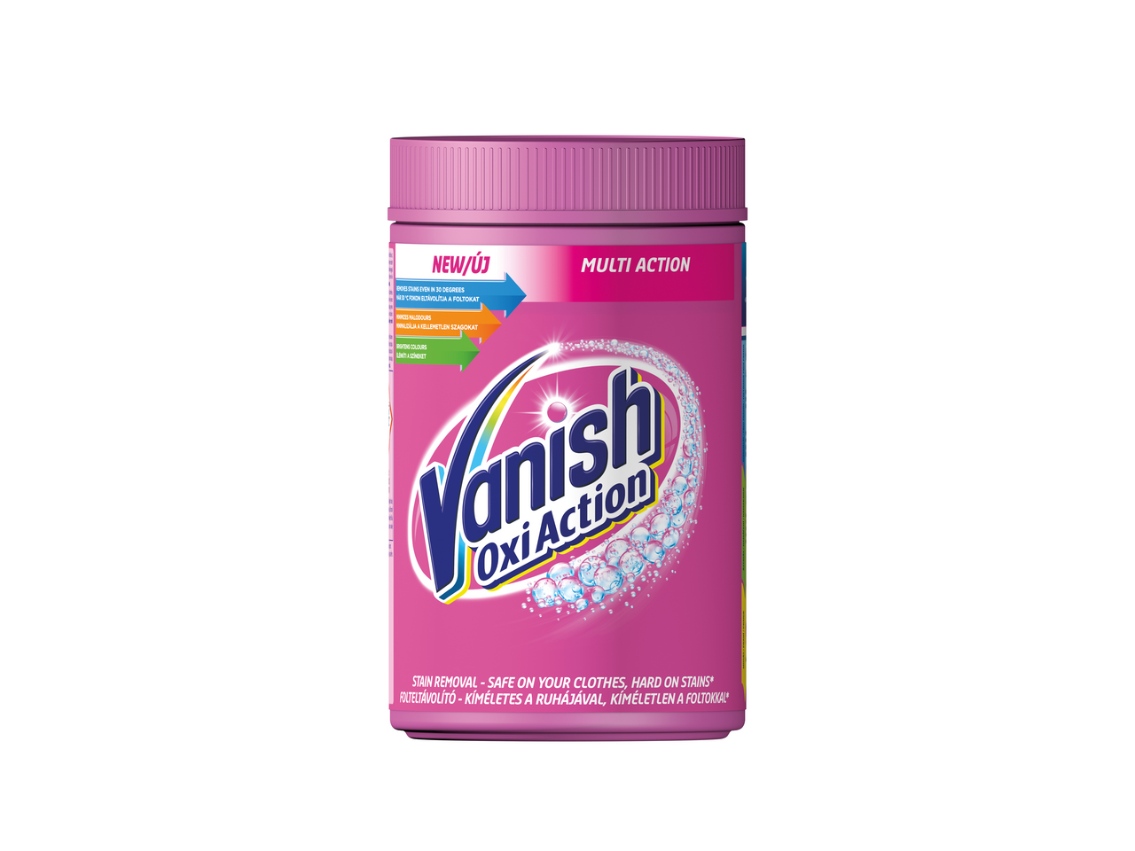 Vanish Oxi Action Odstraňovač skvrn barevné prádlo (21 praní) 625 g
