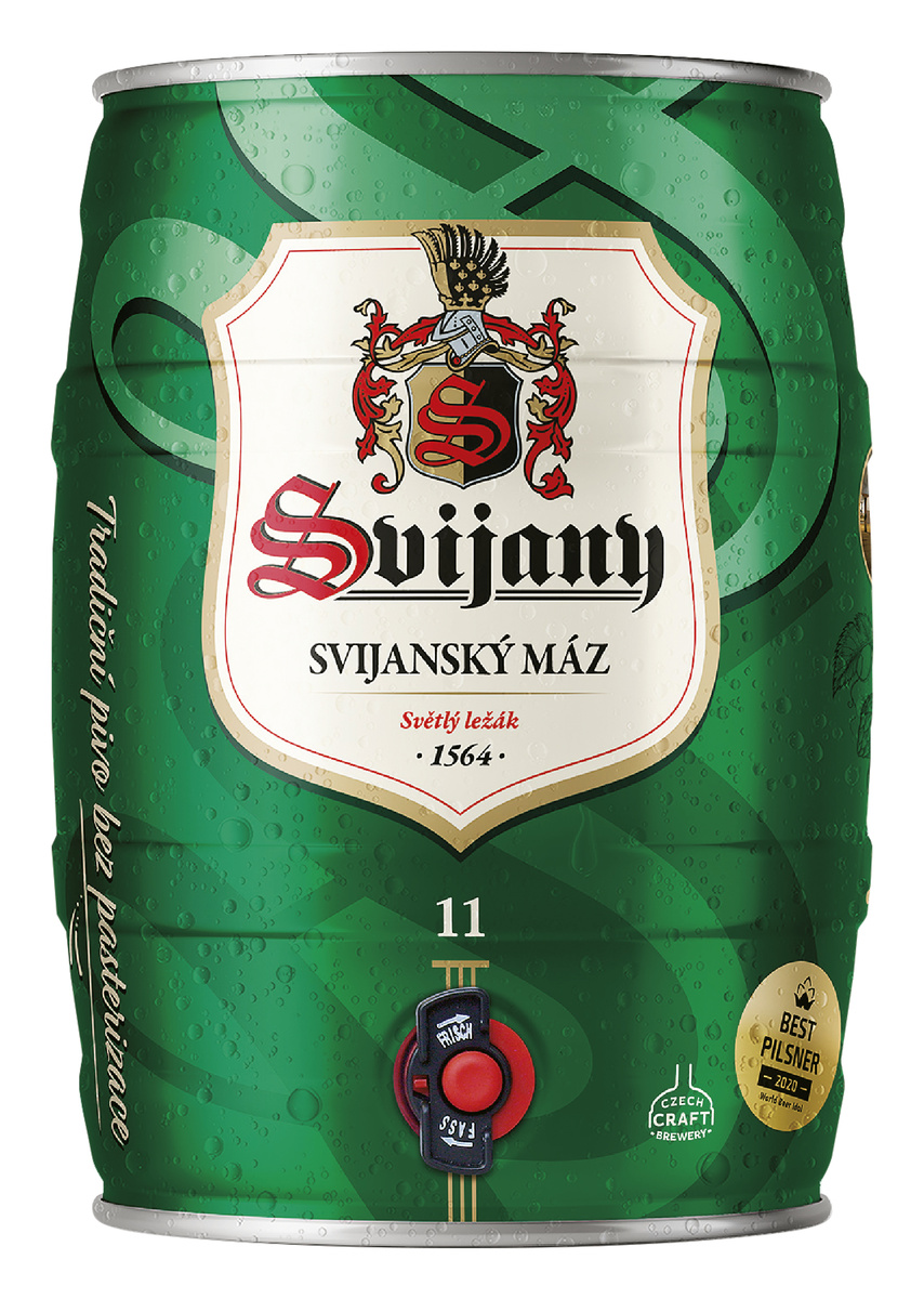 Svijany Svijanský máz 11°světlý ležák bez pasterizace 5 l KEG