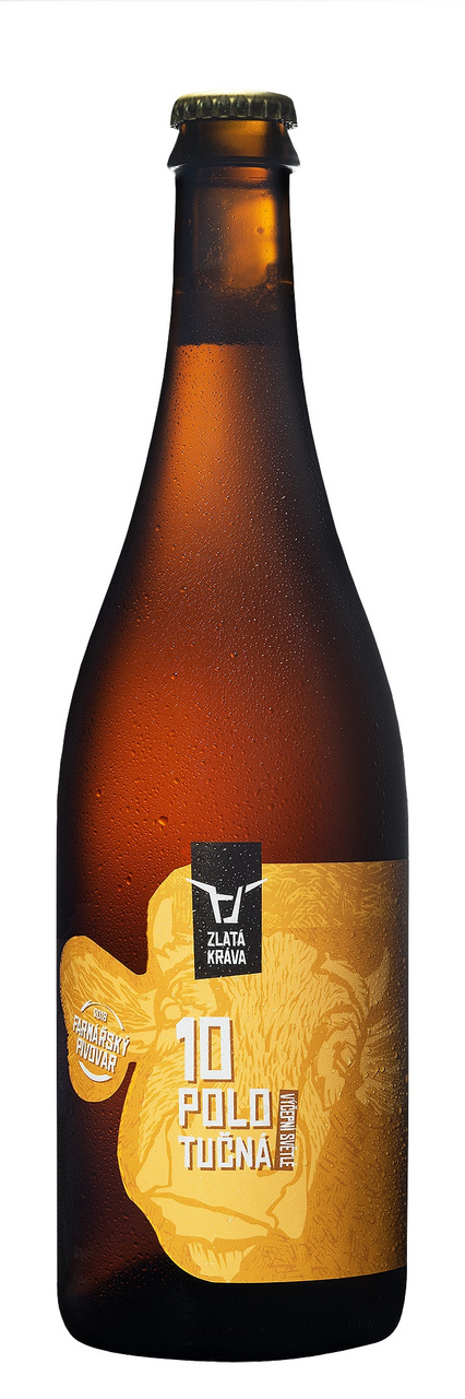 ZLATÁ KRÁVA Polotučná 10° pivo 700 ml