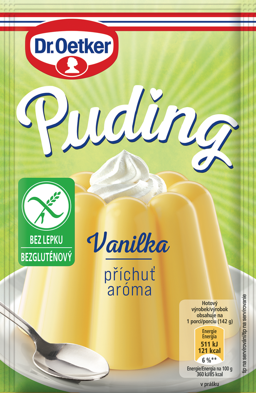 Dr. Oetker Puding příchuť vanilka bez lepku 38 g