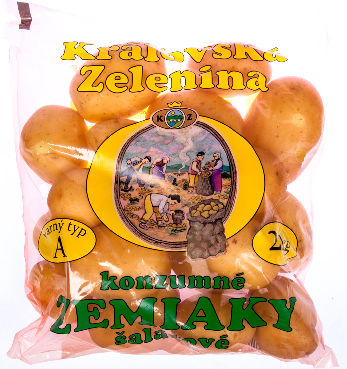 Brambory rané žluté prané 40/60 čerstvé 2 kg