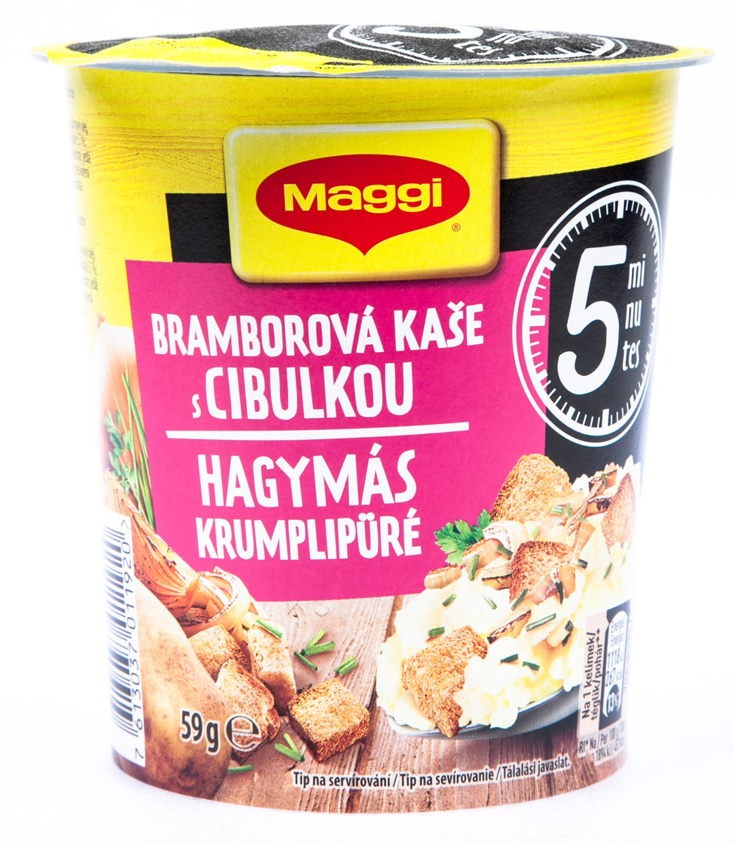 Maggi 5minut cup Bramborová kaše s cibulkou 59 g