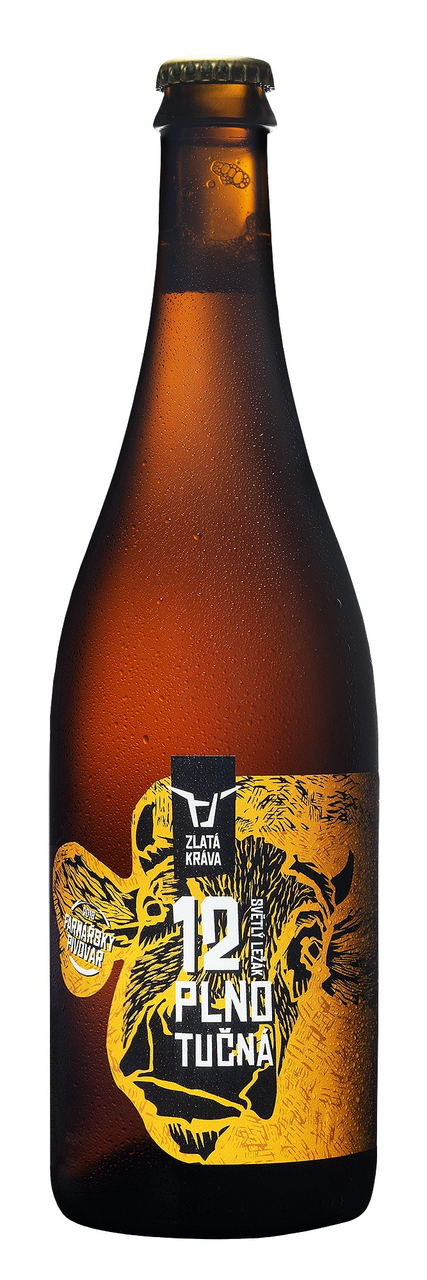 ZLATÁ KRÁVA Plnotučná 12° pivo 700 ml