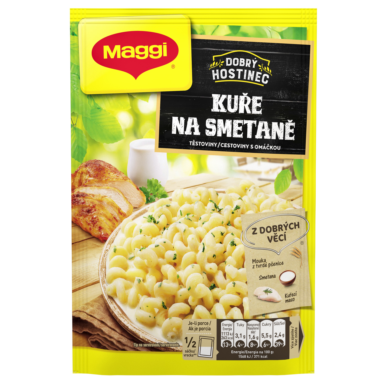 Maggi Dobrý Hostinec Kuře na smetaně Těstoviny s omáčkou 142 g
