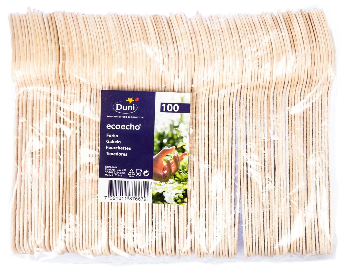 Duni Vidlička 16 cm dřevěná 100 ks