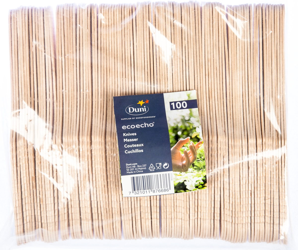 Duni Nůž 16 cm dřevěný 100 ks
