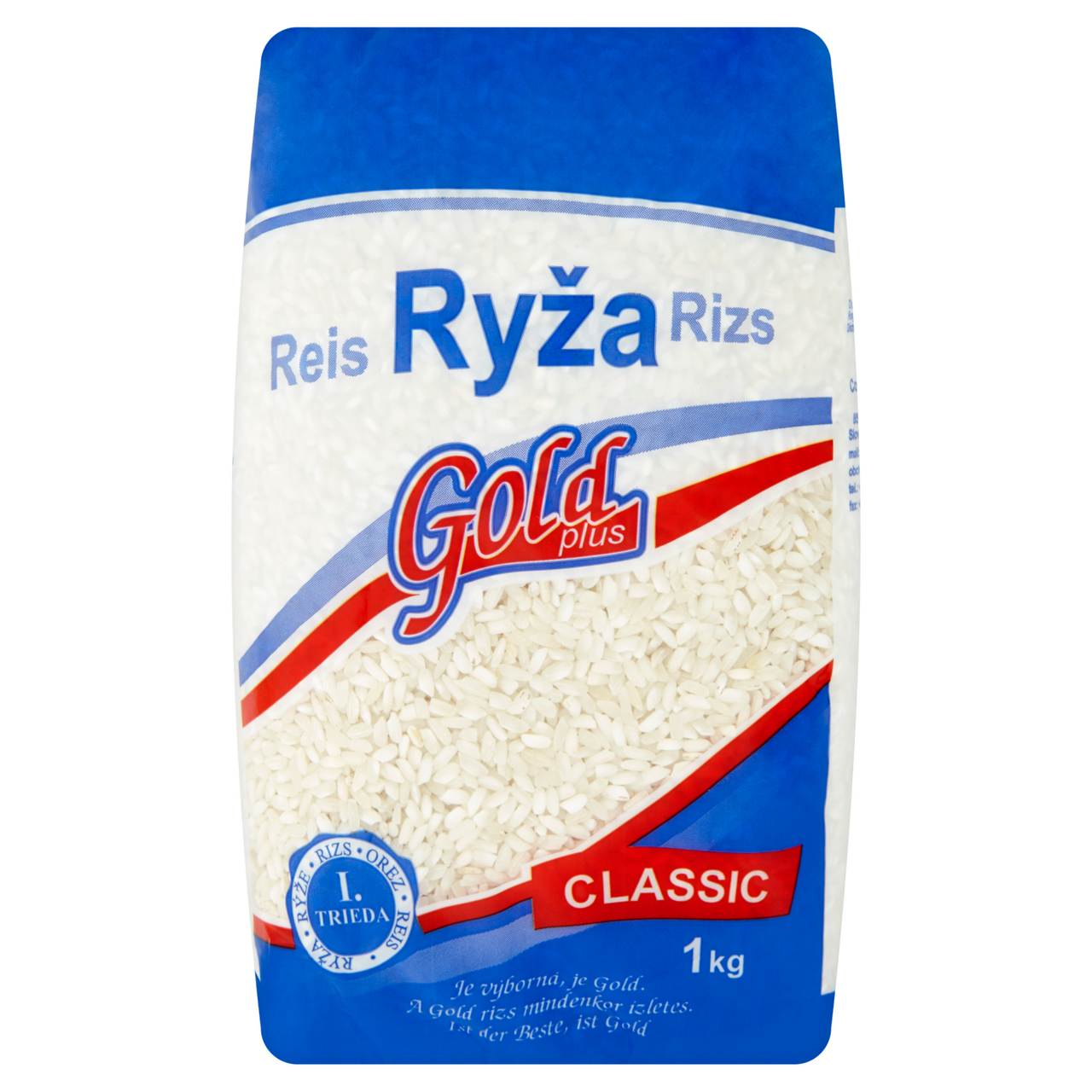Gold Plus Classic Rýže kulatozrnná 10 x 1 kg