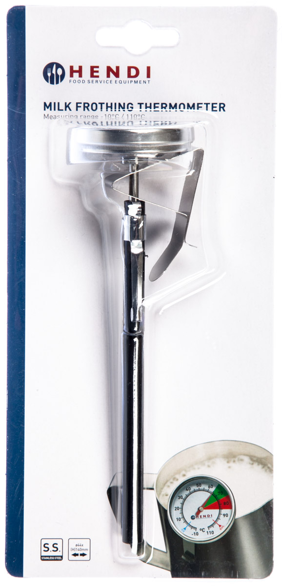 HENDI Teploměr na mléko s klipem nerez 1 ks