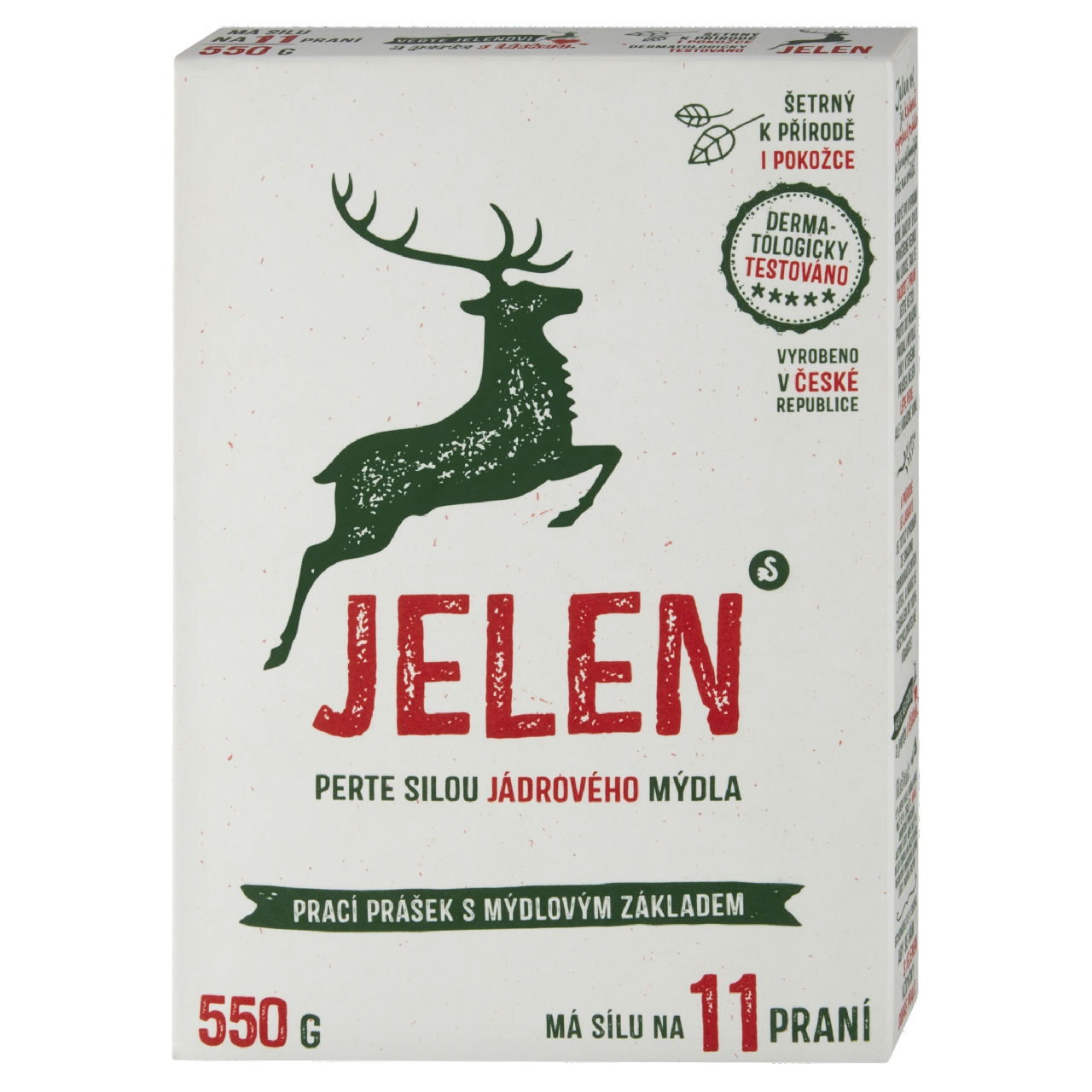 JELEN Prášek na praní s mýdlovým základem (11 praní) 550 g