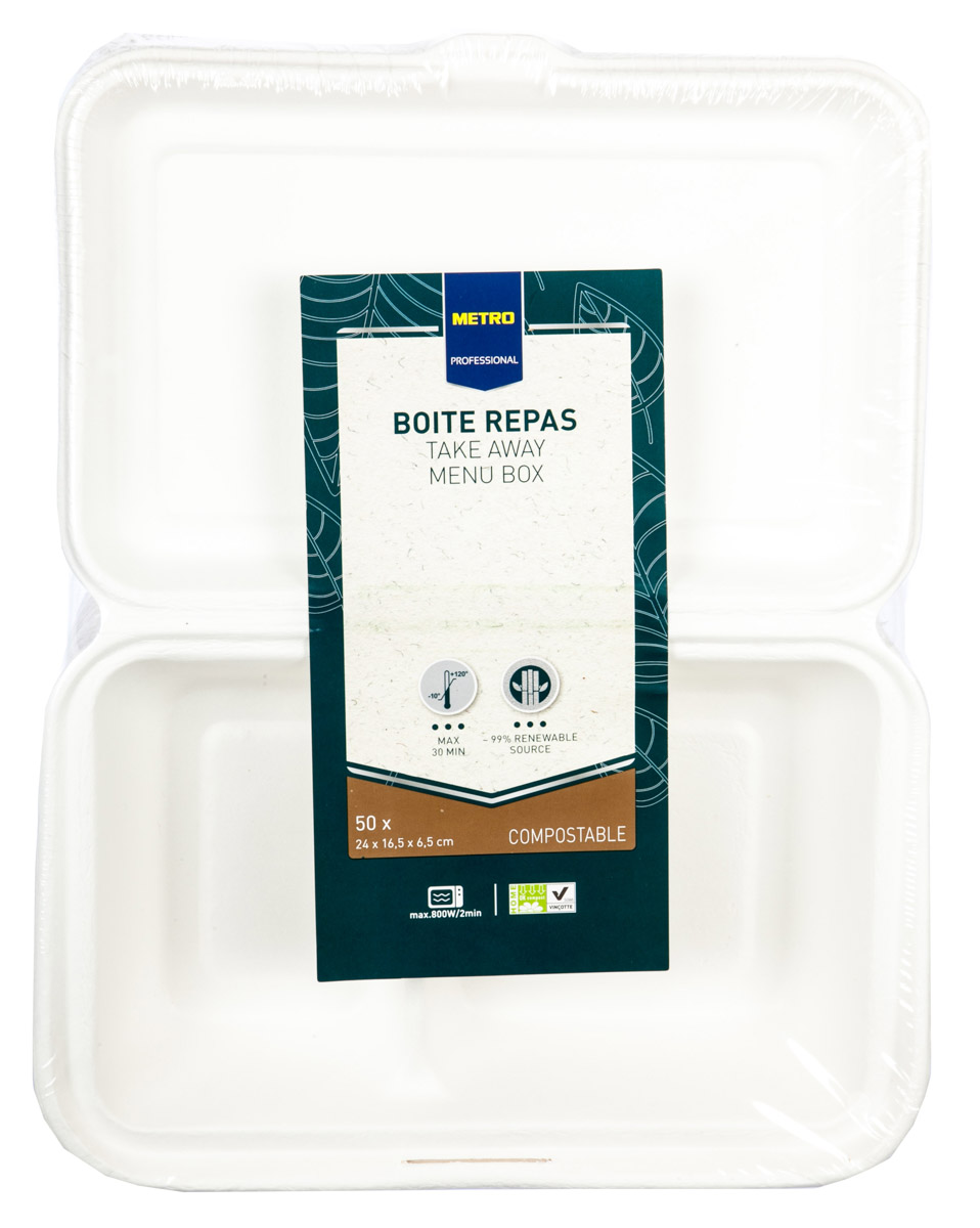 METRO PROFESSIONAL Menu box Takeaway 2 sekce 50 ks