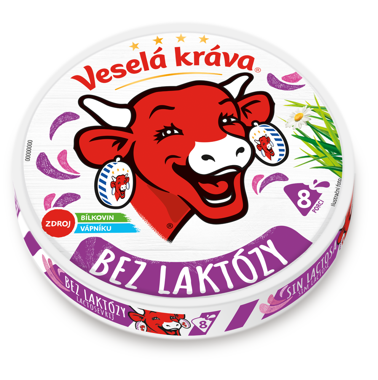 Veselá kráva Tavený sýr bez laktózy 120 g