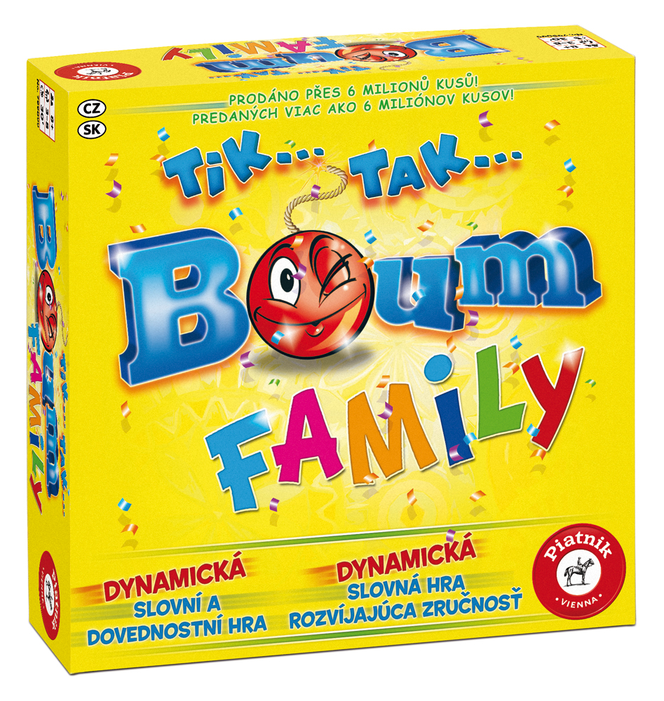 PIATNIK Tik Tak Bum Family Rodinná slovní hra (CZ, SK) 1 ks