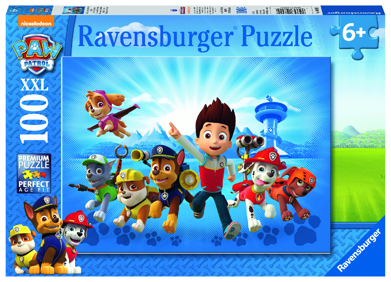 Puzzle Tlapková patrola, Ravensburger 100 dílků 1 ks