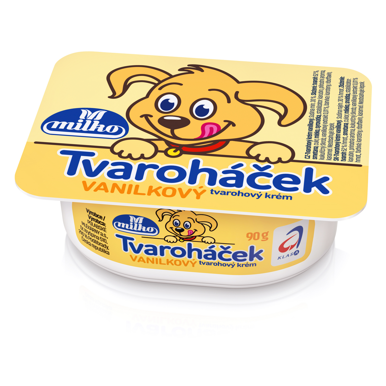milko Tvaroháček Tvarohový krém vanilka chlaz. 3 x 90 g