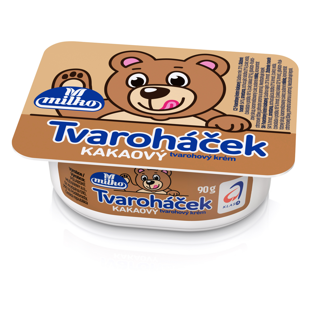 milko Tvaroháček Tvarohový krém kakao chlaz. 3 x 90 g