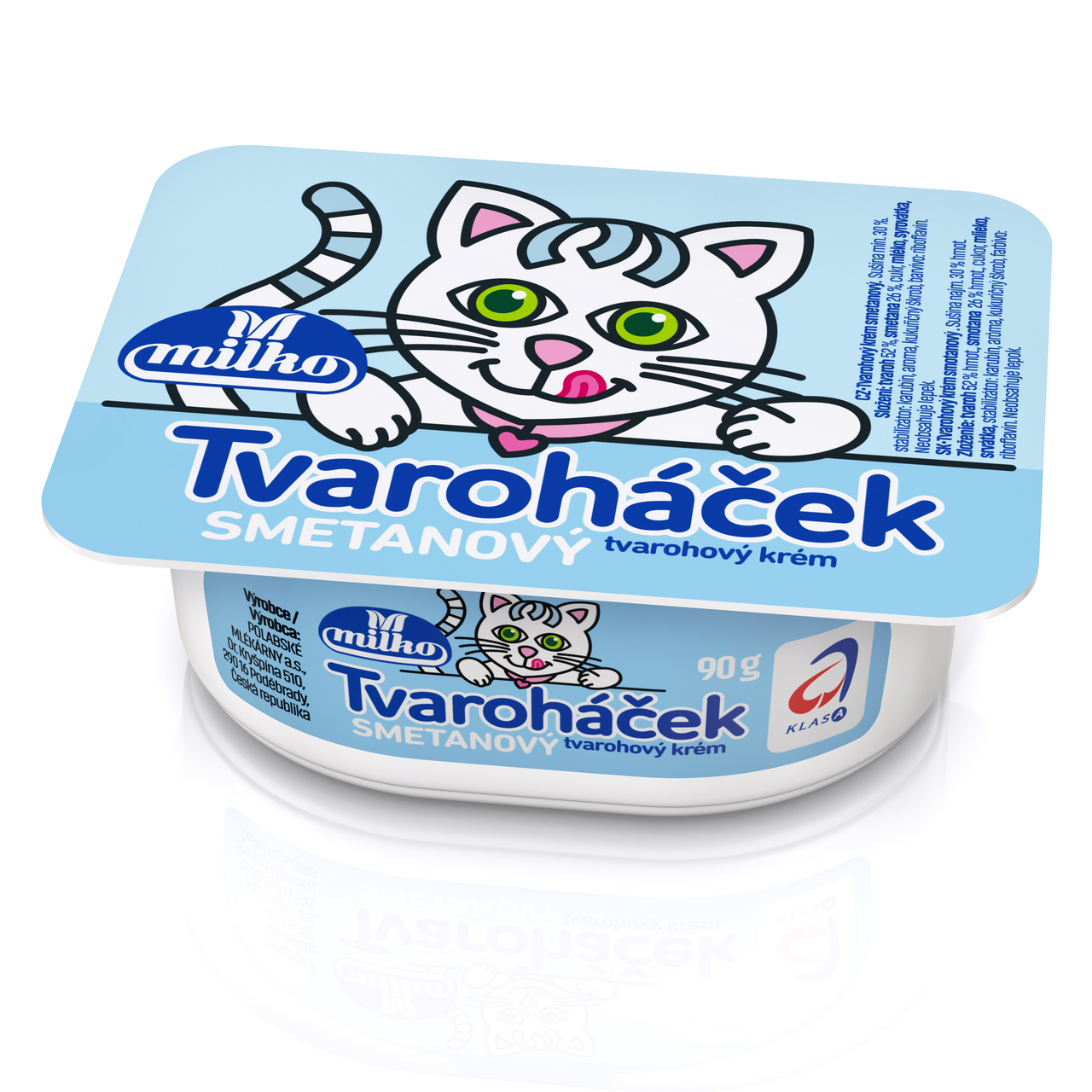 milko Tvaroháček Tvarohový krém smetanový chlaz. 3 x 90 g