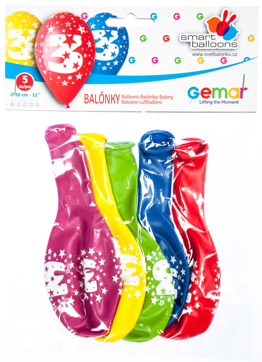 GEMAR Balónek nafukovací 30 cm 