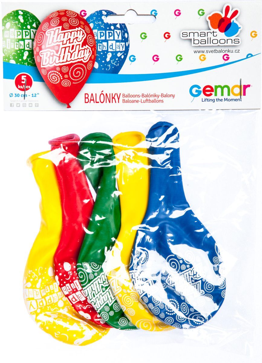 GEMAR Balónek nafukovací 30 cm 