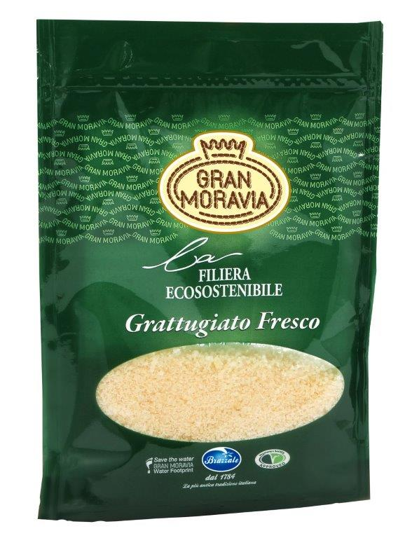 GRAN MORAVIA Extra tvrdý sýr strouhaný chlaz. 100 g