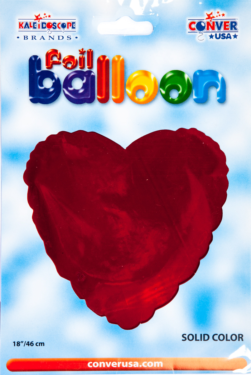 KALEIDOSCOPE Balónek 46 cm srdce červené fólie 1 ks