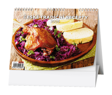 BALOUŠEK Kalendář stolní České tradiční recepty 1 ks