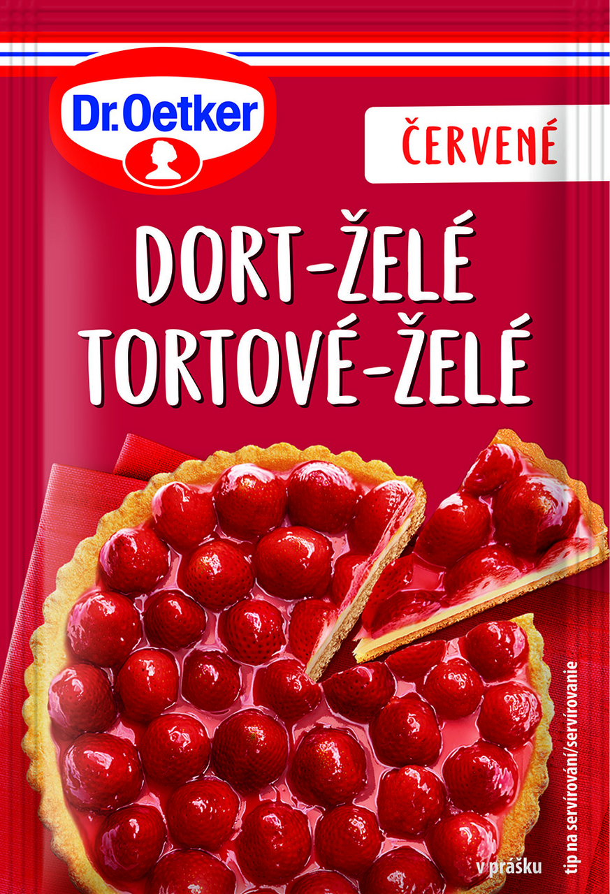 Dr. Oetker Želé dortové červené 36 x 10 g