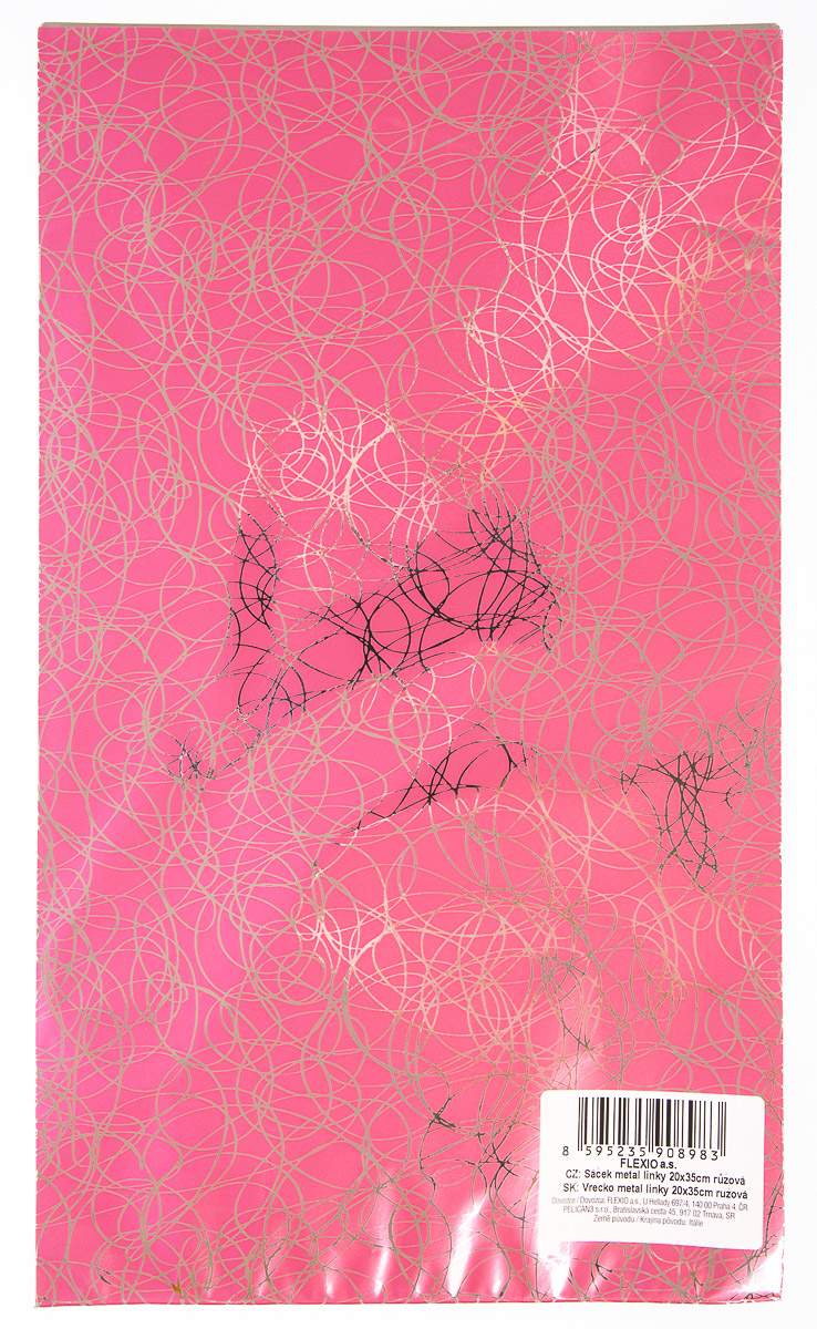 Flexio Sáček 20 x 35 cm metal růžový 1 ks