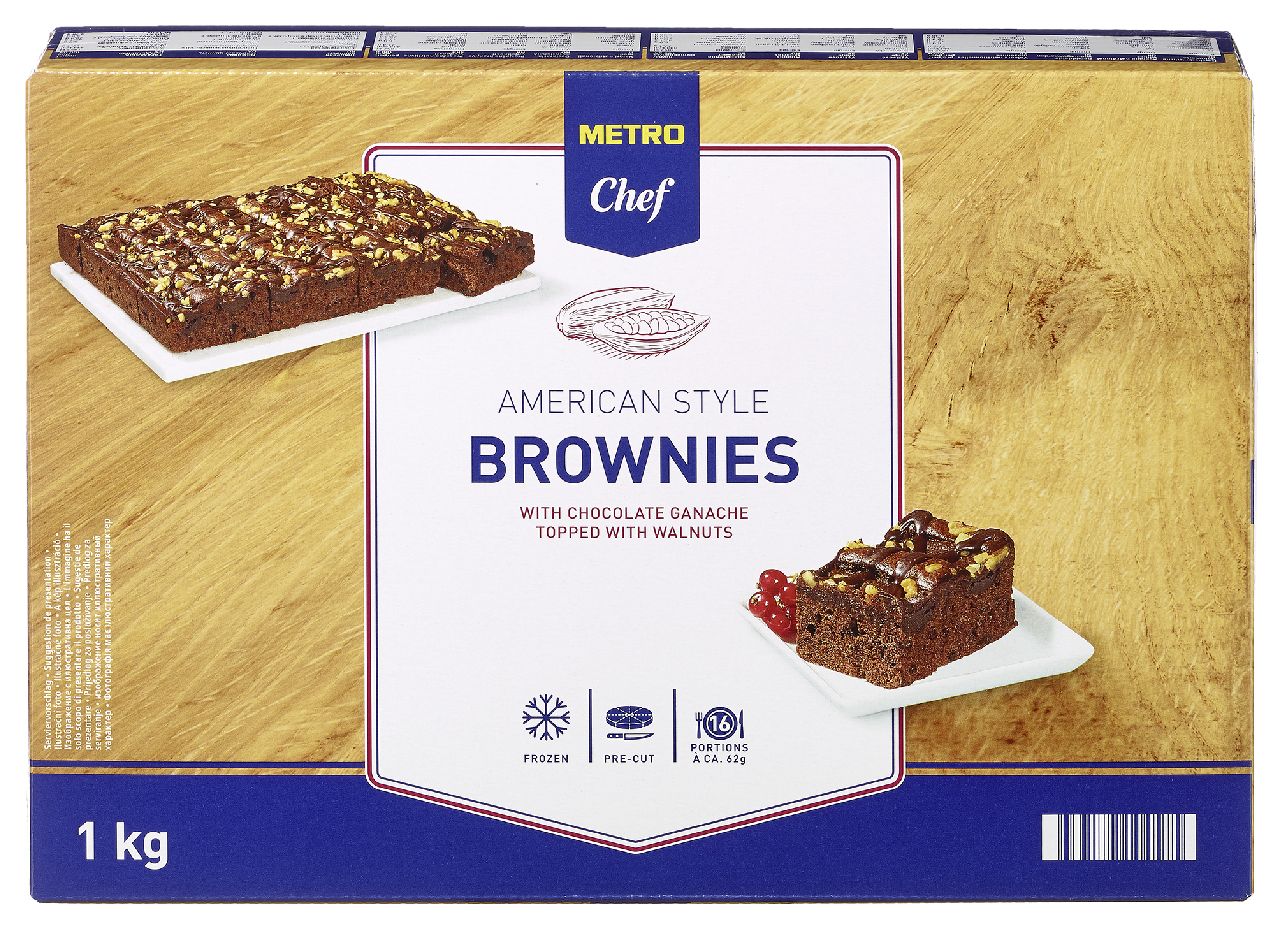 METRO Chef Brownies krájený mraž. 1 kg