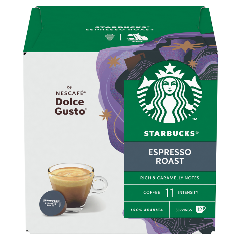 STARBUCKS Nescafé Dolce Gusto Espresso roast kávové kapsle 12 ks