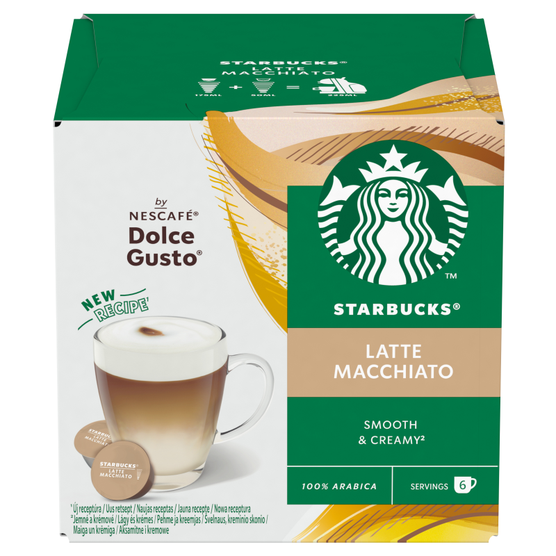 STARBUCKS Nescafé Dolce Gusto Latte Macchiato kávové kapsle 12 ks
