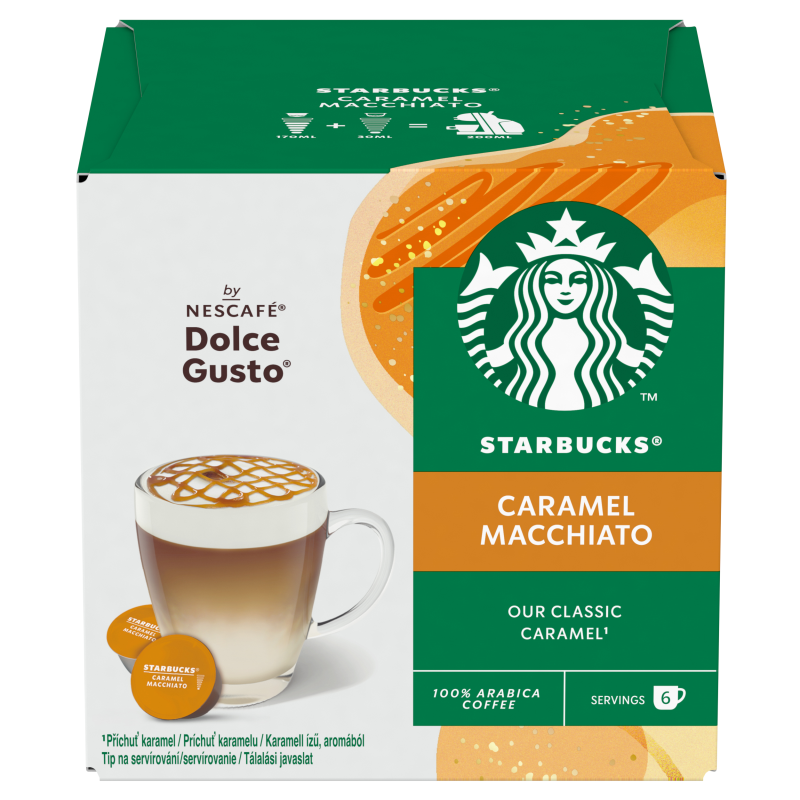 STARBUCKS Nescafé Dolce Gusto Caramel Macchiato kávové kapsle 12 ks