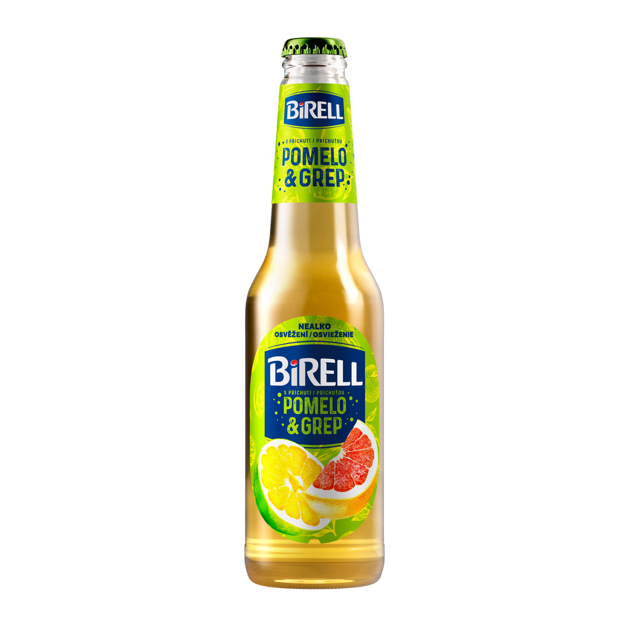 BIRELL Pomelo grep nápoj z nealkoholického piva 24 x 330 ml vratná láhev
