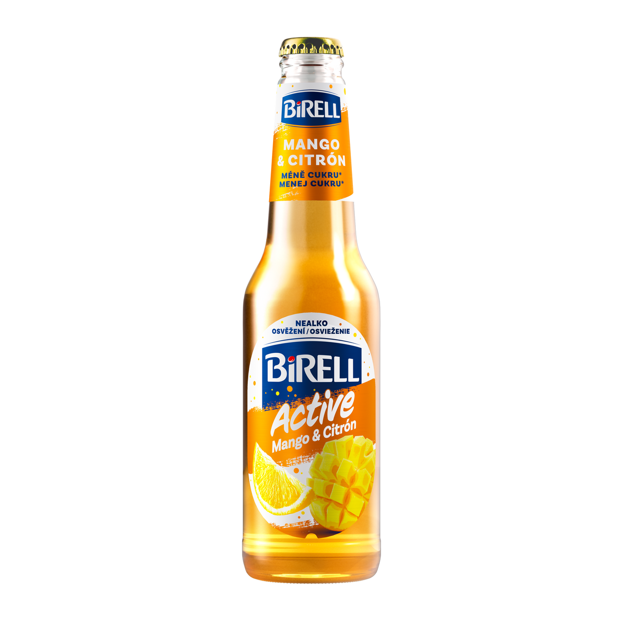 BIRELL mango citron nealkoholický nápoj 24 x 330 ml vratná láhev