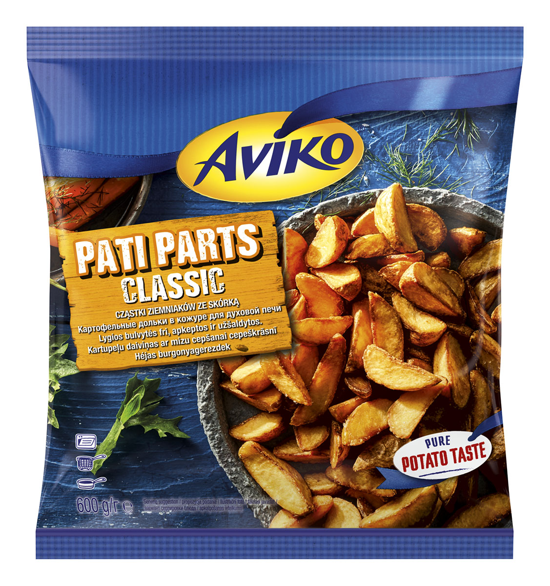 Aviko Pati Parts bramborové díly mraž. 10 x 600 g