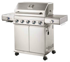 Tarrington House Gril BBQ plynový 5 hořáků 1 ks