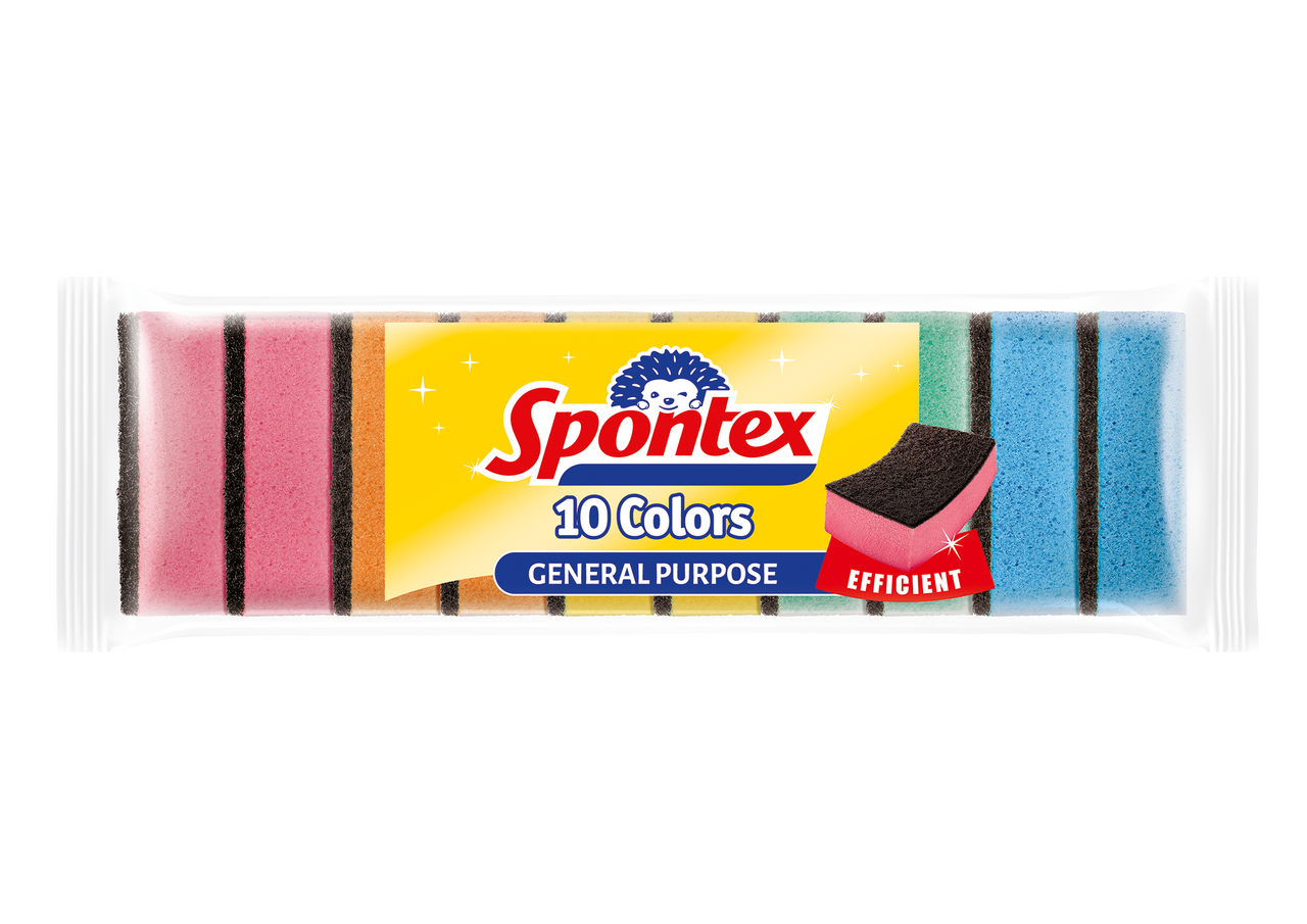 Spontex Houbičky na nádobí Colors 10 ks