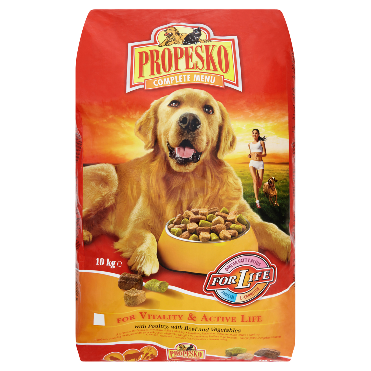 PROPESKO Granule drůbeží + hovězí + zelenina pro psy 10 kg