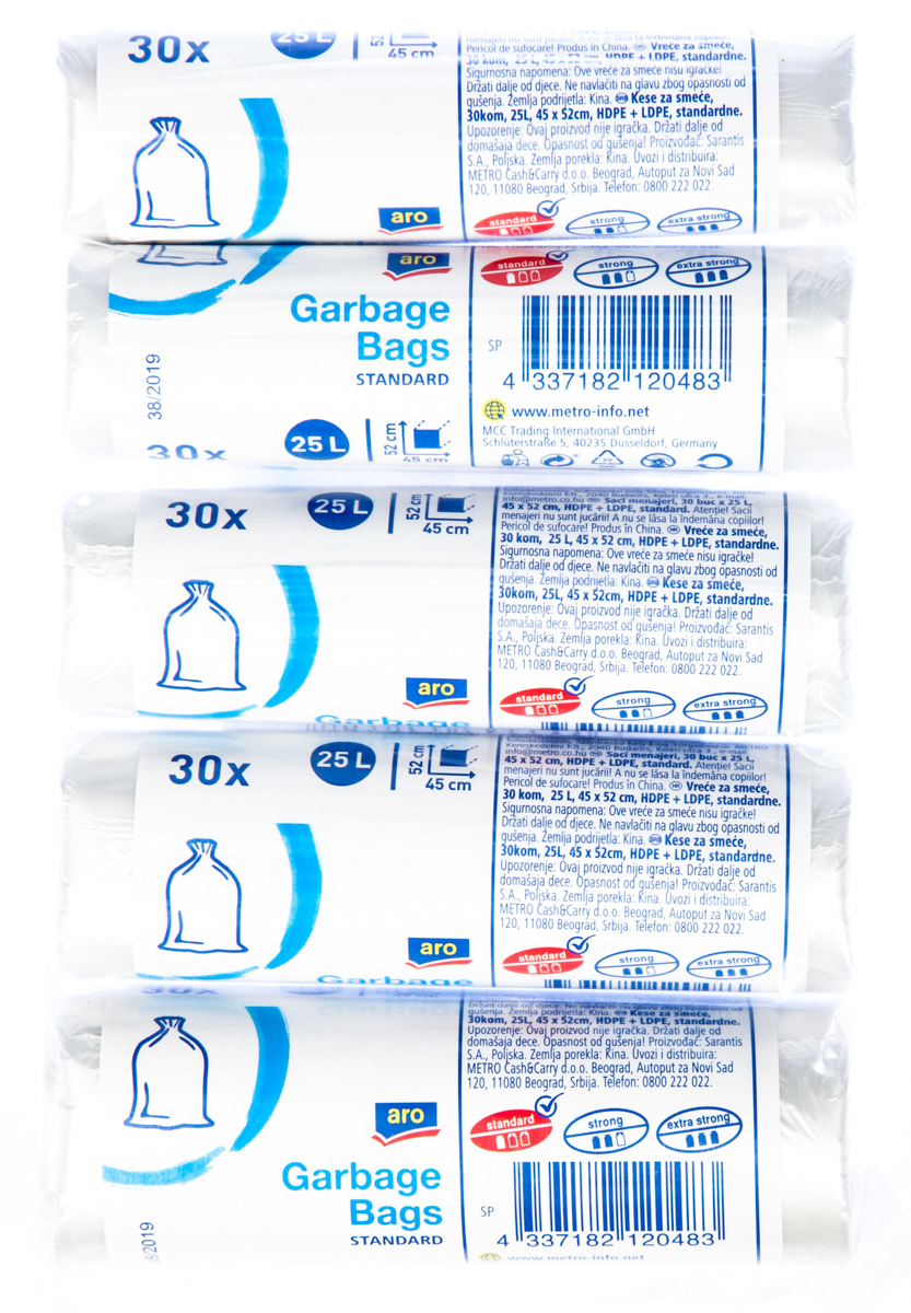 aro Pytle na odpad Standard 25 l 5 x 30 ks