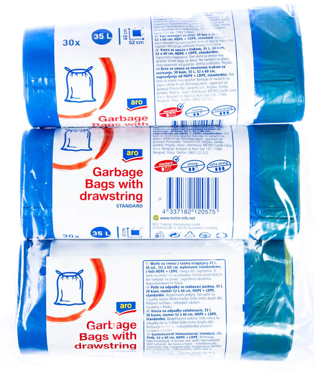aro Pytle na odpad zatahovací Standard 35 l 3 x 30 ks