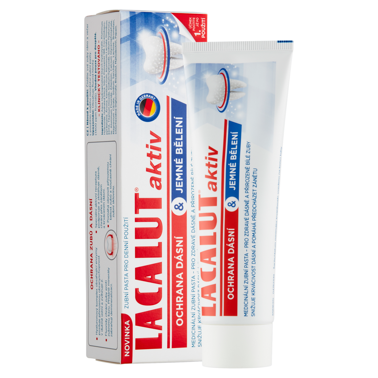 LACALUT Aktiv Zubní pasta jemné bělení 75 ml