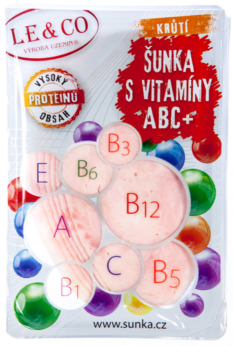 LE & CO Šunka krůtí s vitamíny nejvyšší jakosti chlaz. 100 g