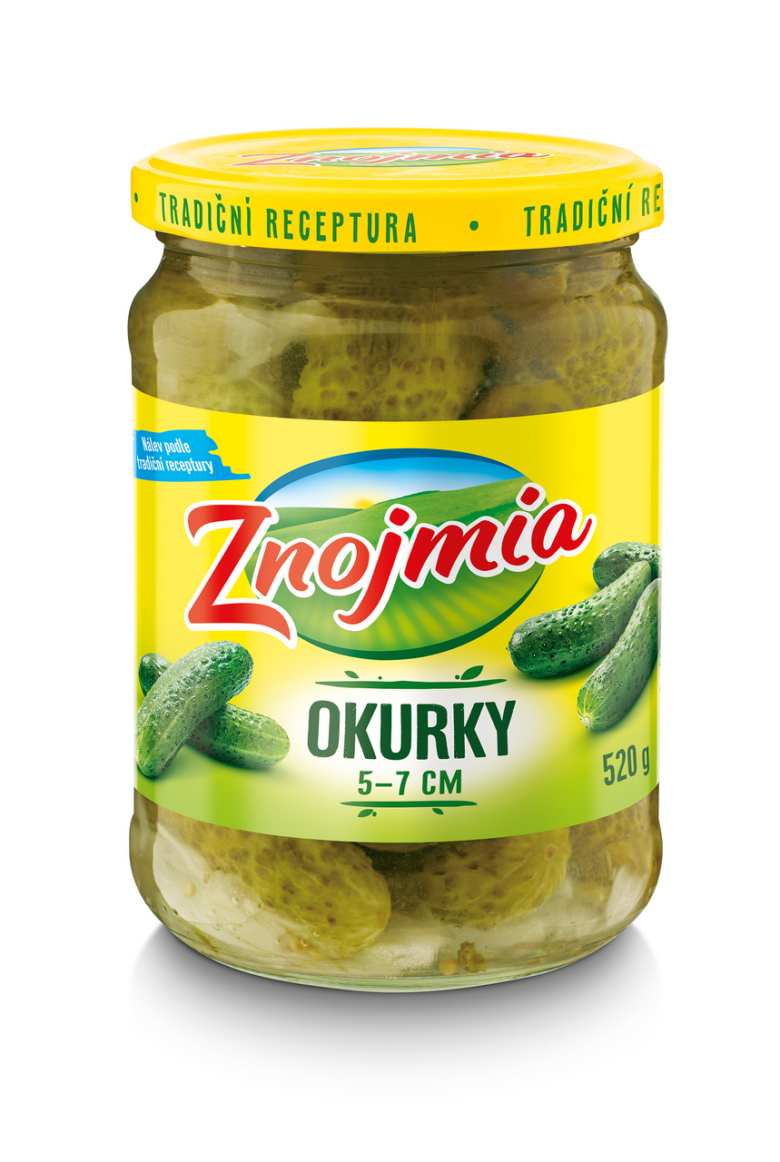 Znojmia Okurky 5 - 7 cm 8 x 520 g