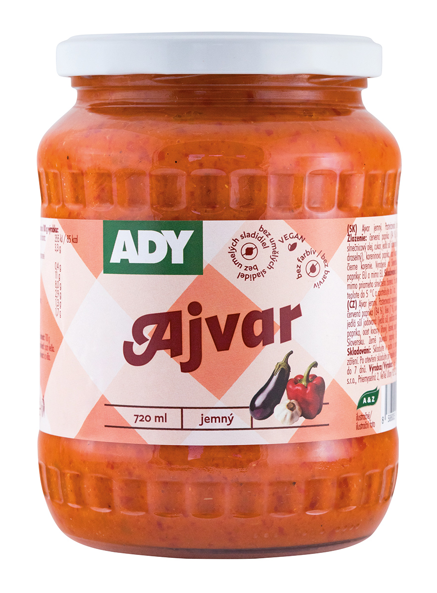 ADY Ajvar jemný 700 g
